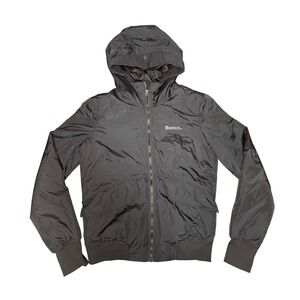 Bench Lightweight Hooded Jacket Women's Full Zip  Black Athleisure NWT‎